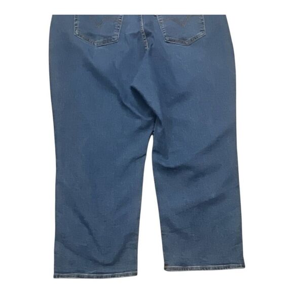 Levi's Ribcage Straight Ankle Jeans Women 22W Blue Super High Rise Button Fly - Picture 7 of 12